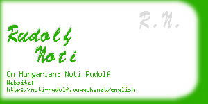 rudolf noti business card